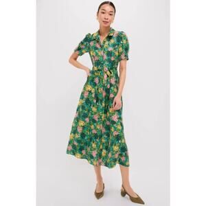 SALONI Quail Magenta Vanessa-D Midi Dress Size 4 NWT Retail $795